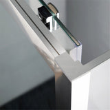 920-1750x2000mm L Shape Shower Screen Sliding Door Chrome Semi-frameless 6mm Glass with Return Panel