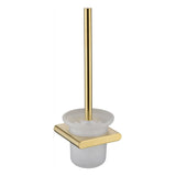 Coral Toilet Brush Holder - Brushed Gold