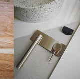 Ikon Hali Wall Spout & Mixer Combination - Brushed Nickel