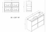 Bella 1200mm Freestanding Cabinet - Notaio Walnut