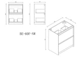 Bella 600mm Freestanding Cabinet - Notaio Walnut