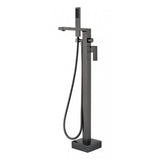 Coomera Free Standing Floor Mixer Bath Spout & Hand Held Shower Combo - Gunmetal