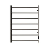 Heated Towel Rail - 7 Round Gunmetal Bars