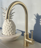 Hamilton Gooseneck Kitchen Sink Mixer - Brushed Gold