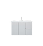BIANCA 900mm MDF Wall-Hung Vanity (LHD)