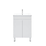 BIANCA 600mm PVC Slim Freestanding Vanity