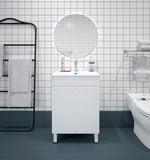 BIANCA 600mm PVC Slim Freestanding Vanity