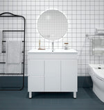 BIANCA 900mm PVC Freestanding Vanity (LHD)