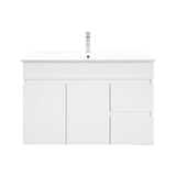 BIANCA 900mm PVC Wall-Hung Vanity (RHD)