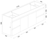 BIANCA 1200mm PVC Wall-Hung Vanity