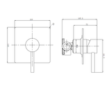 Savannah Shower & Bath Mixer - Matt Black