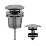 Pop Up Plug & Waste 32mm Universal Fit - Gunmetal Grey