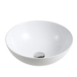 Chur 03 Counter-top Round Basin - Touchline White