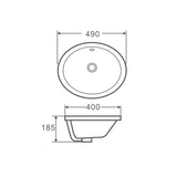 Cosy 49 Insert Oval Basin
