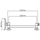 Multi Direction Classic Shower Arm - Chrome