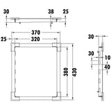 Square Tray with Side Hole
