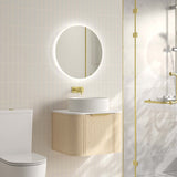 Elva 600mm Wall-Hung Cabinet - Natural Oak