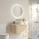 Elva 750mm Wall-Hung Cabinet - Natural Oak