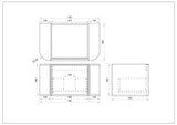 Elva 750mm Wall-Hung Cabinet - Natural Oak