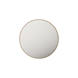 Aluminum Framed 750mm Round Mirror - Brushed Gold