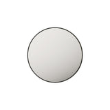 Aluminum Framed 900mm Round Mirror - Matt Black