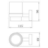 GLOBE Series Tumbler Holder – Matt Chrome