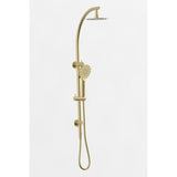 Bella Round Multifunction Combo Shower rail - Brushed Gold