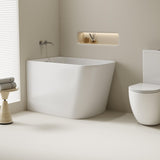 Harvard Rectangular Corner Bathtub - Gloss White
