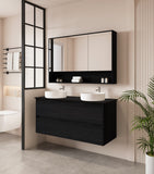 HERA 1200mm Wall-Hung Vanity - Black Oak