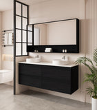 HERA 1500mm Wall-Hung Vanity - Black Oak