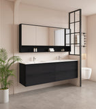 HERA 1800mm Wall-Hung Vanity - Black Oak
