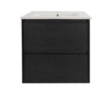 HERA 600mm Wall-Hung Vanity - Black Oak
