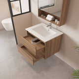 HERA 600mm Wall-Hung Vanity - Elegant  Oak