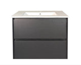 HERA 750mm Wall-Hung Vanity - Black Oak