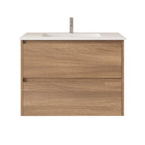 HERA 750mm Wall-Hung Vanity - Elegant  Oak