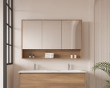 HERA 1200mm Shaving Cabinet - Elegant Oak