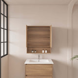 HERA 600mm Shaving Cabinet - Elegant Oak