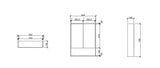 HERA 600mm Shaving Cabinet - Tas Oak