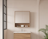HERA 750mm Shaving Cabinet - Elegant Oak