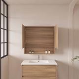 HERA 750mm Shaving Cabinet - Elegant Oak