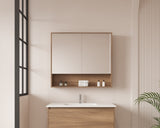 HERA 900mm Shaving Cabinet - Elegant Oak