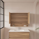 HERA 900mm Shaving Cabinet - Elegant Oak