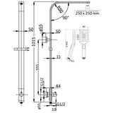Seto Combo Shower Set - Chrome
