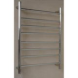 Heated Towel Rail 8 Bar Round - Chrome