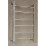Heated Towel Rail 6 Bar Square - Chrome