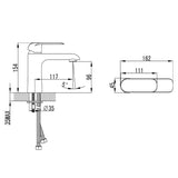 Ikon Kiama basin Mixer - Chrome