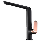 Ikon Kiama Sink Mixer - Matt Black & Rose Gold