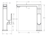 Flores Sink Mixer - Matt Black