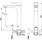 Signature Series Balmain Basin Mixer Tall - Chrome