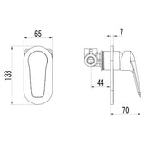 Ikon Sulu Shower & Bath Mixer - Chrome